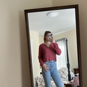 American eagle long sleeve crop top